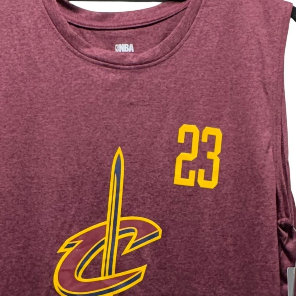 NBA Cleveland Cavaliers LeBron James 23 Muscle Shirt Mens XXL Maroon New